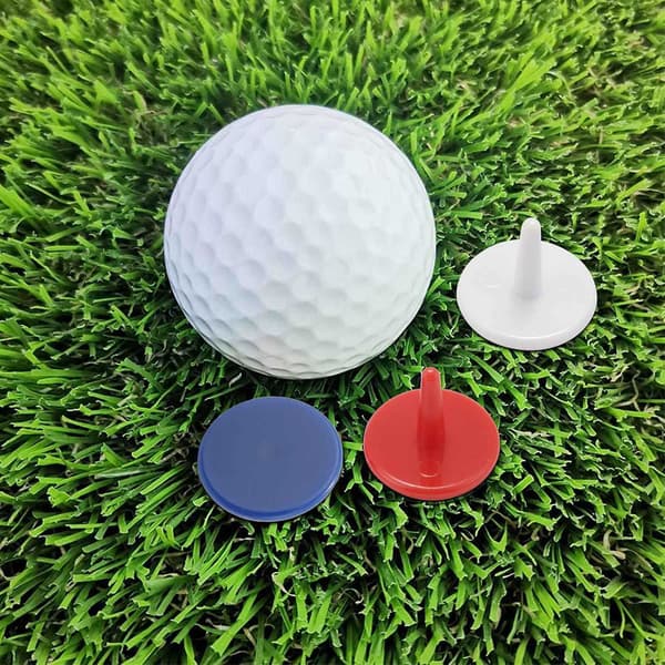 50 KPL Golfpallomerkki 18mm Satunnainen Väri-Perfet