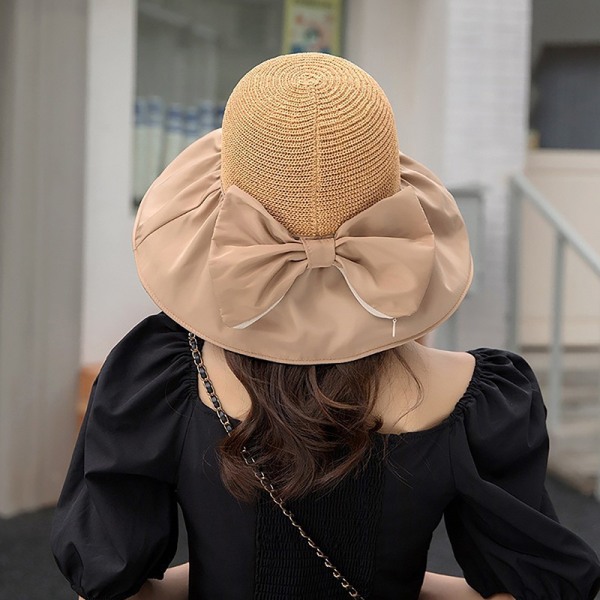 Mode Sommar Kvinnor Bucket Hat Mjuka hopfällbara solhattar - Perfet Khaki