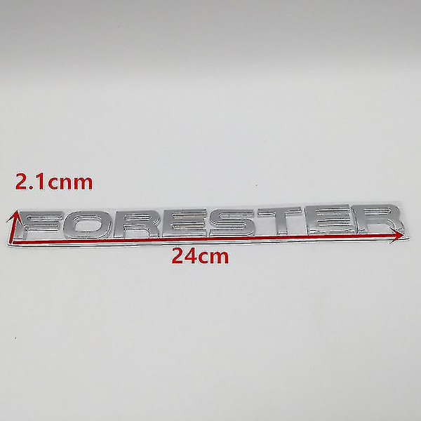 3D Metall Crosstrek Awd Brz Forester Wrx Bilskilt Emblem Side Bakluke Bagasjelokk Etikett Klistremerke Dekal Biltilbehør-Perfekt silver WRX