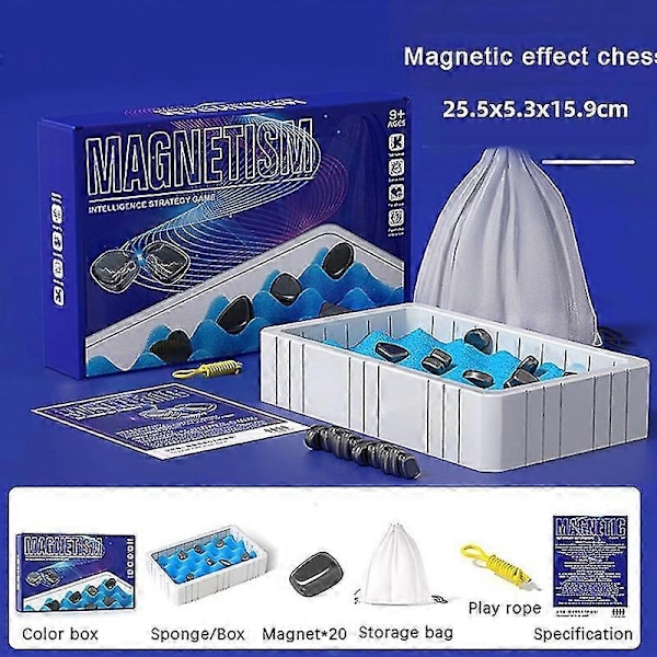 Magnetisk Battle Chess Uddannelsesmæssigt Damspil Brætspil Party Chess Set-Perfet C