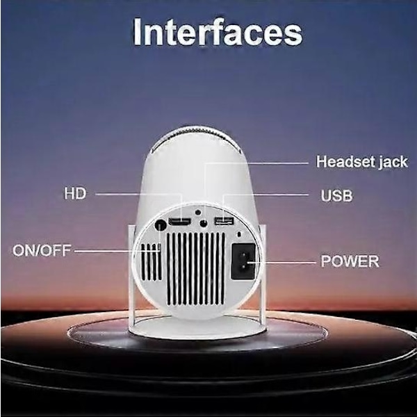 5G 4K Projektor Smart HD WiFi Bluetooth HDMI USB IOS/Android Kotiteatteri - Täydellinen