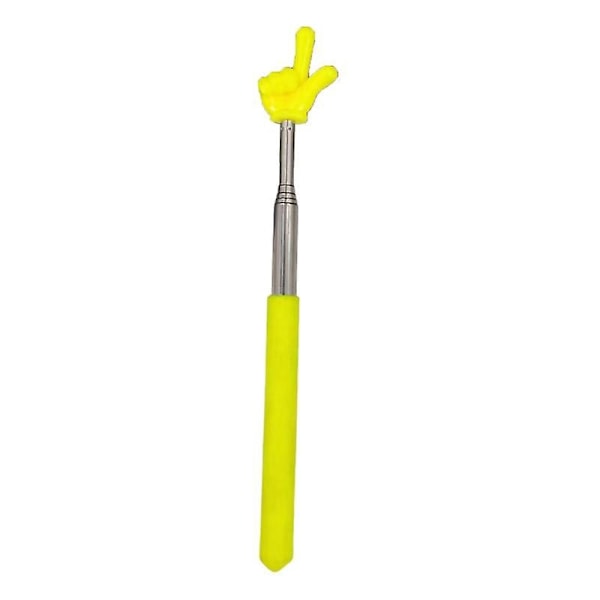 Finger Pointer Stick Profesjonell Teleskopisk Lærerpeker Langvarig Håndholdt Pekerpinne fo-Perfet Yellow