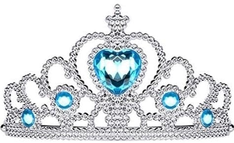 Prinsesse Elsa kjole + krone/flette/hansker - Perfekt 100 cl
