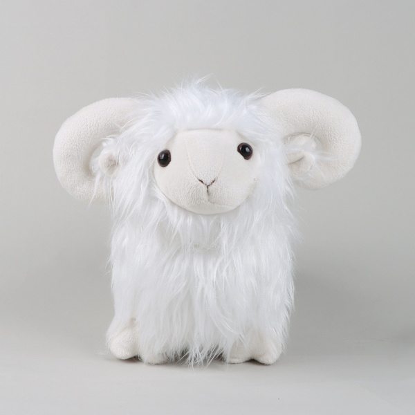 Highland Sheep Scottish highland ull leketøy imitert sauedukke - Perfet white