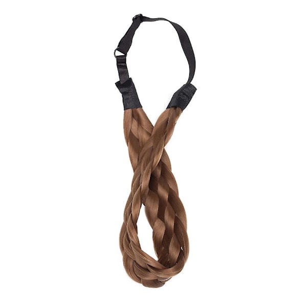 Tjockt Flätat Elastiskt Hårband Håraccessoar för Kvinna-Perfekt lightbrown