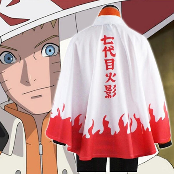Anime Naruto Cosplay Cloaks Hokage Namikaze Minato Uniform Cake - Perfet Orange S