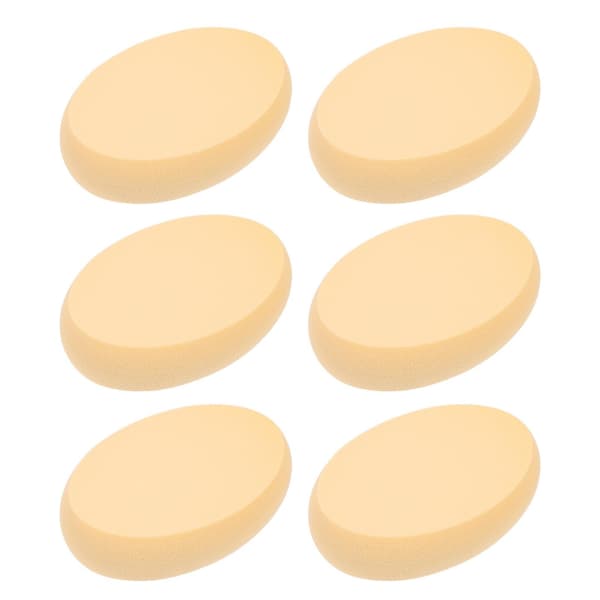 6 stk. Makeup Svampe Oval Ansigts Svamp Dobbelt Anvendelse Foundation Makeup Svampe - WELLNGS