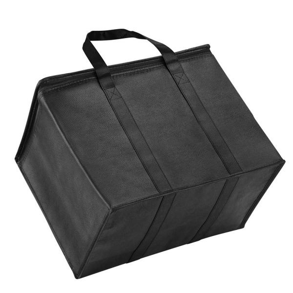 Gjenbrukbar isolert handlepose, ekstra stor med solid glidelås og forsterkede håndtak - Perfet