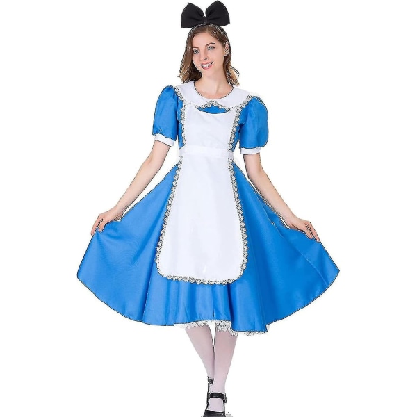hårbåge för damer och flickor Pannband Perfect Alice in Wonderland Party- och Cosplay-håraccessoarer - Svart - Perfet