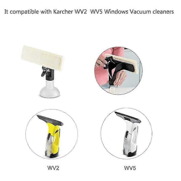 3-pack Fönsterputsdynor Kompatibla med Kärcher WV2 Plus WV5 Premium-Perfet