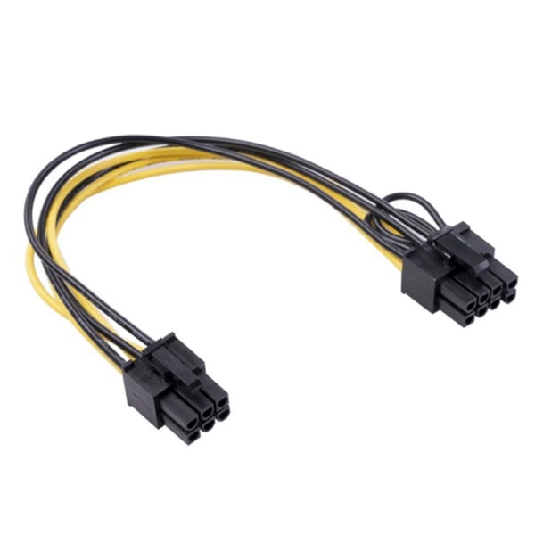 6-stifts Feamle till 8-stift hane PCI Express Power Converter-kabel - Perfet