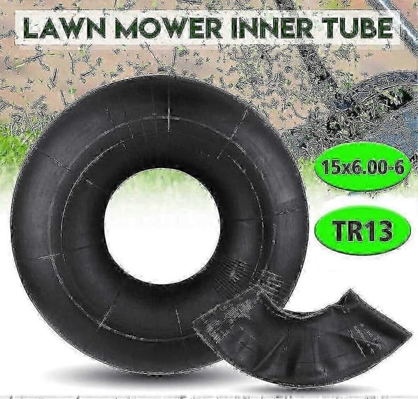 15x6.00-6 Gräsklippare Innerslang TR13 Ventil Svart-Perfet