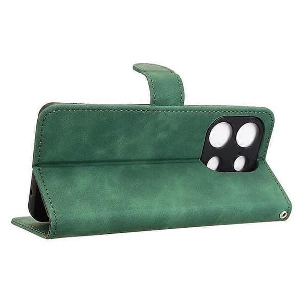 för Umidigi Note 100 Läderfodral Hudkänsla Anti-Fall Plånbok Flip Telefonfodral - Perfekt Green