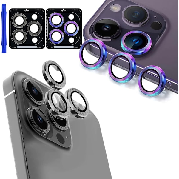 [3+3 Pack] Iphone 14 Pro ja Iphone 14 Pro Max -kameralle - Perfet