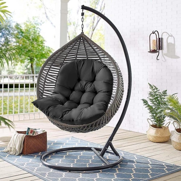 Garden Indoor Hanging Egg Swing Riippumatto tuoli Istuimen paksut pehmusteet (mukaan lukien vain istuintyyny) - Perfet