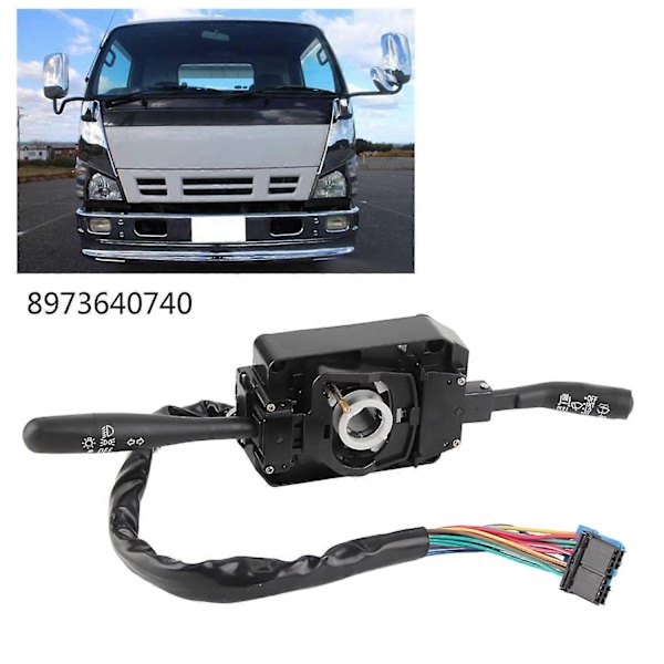 Blinkers- och Vindrutetorkarstyrning Kombinationsbrytare för Isuzu NPR NQR 8973640740-Perfet