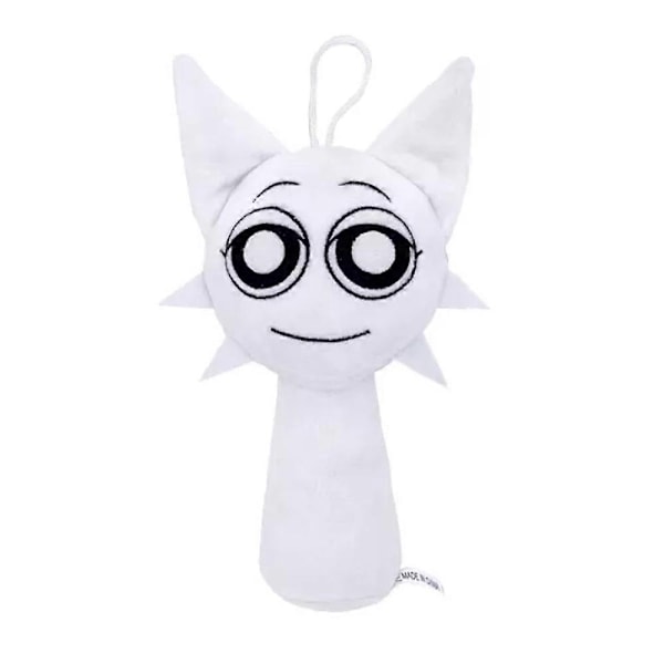 Sprunki Plyschleksak, Sprunki Play Plyschleksak, Wenda Sprunki, Grå Sprunki, för Vuxna och Barn - Perfekt white