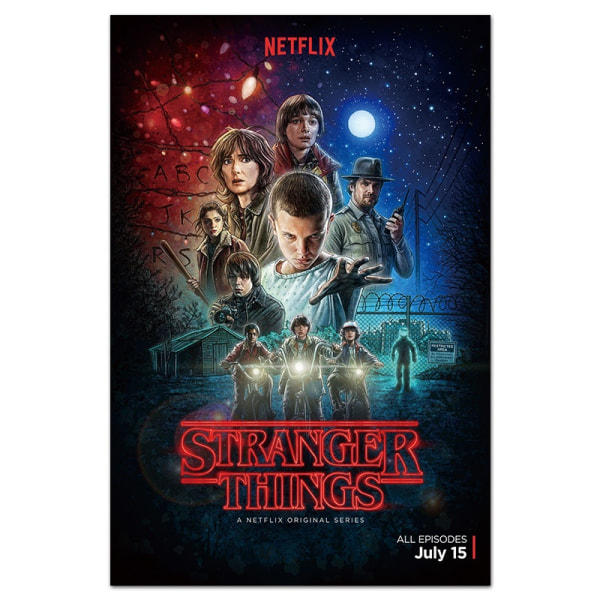 Stranger Things säsong 3 affischer för TV-filmer och filmserier - Perfet B 30x42cm