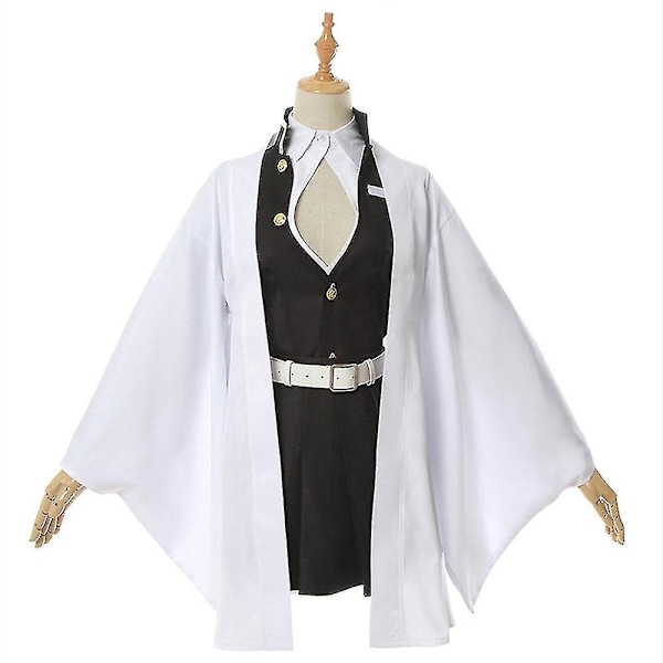 Aikuisten ja lasten Demon Slayer Kimetsu No Yaiba Anime Kimono Kanroji Mitsuri Cosplay-asu -z-Perfet A4 Costume wig 140