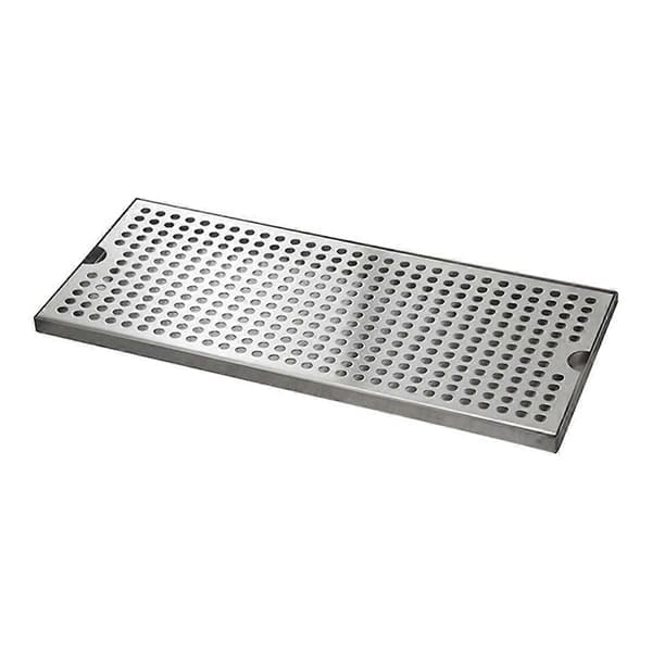 Droppbricka i rostfritt stål för bar, rektangulär vattenuppsamlingsbricka, avrinningsbricka, 50x17,5x1,5c-Perfekt