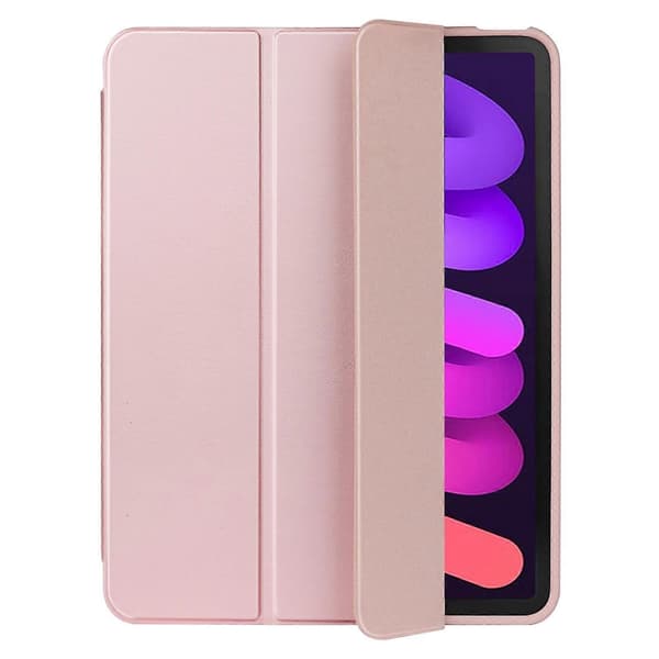 Læder Tablet Case Kompatibel med iPad mini 6 - Perfekt Pink