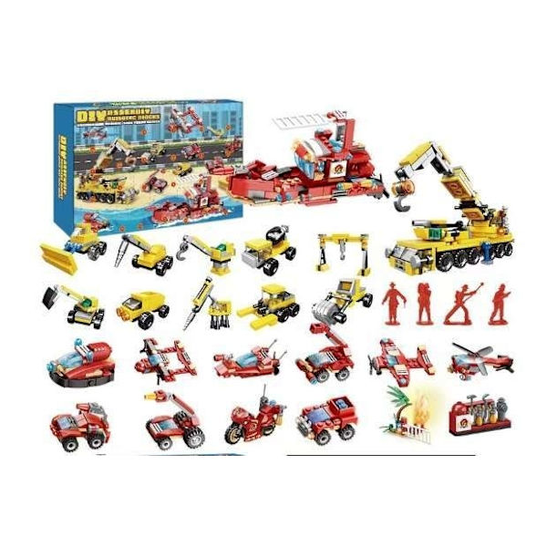 Adventskalender Arbejdsmaskiner - Julekalender 2024 - Perfekt multicolor