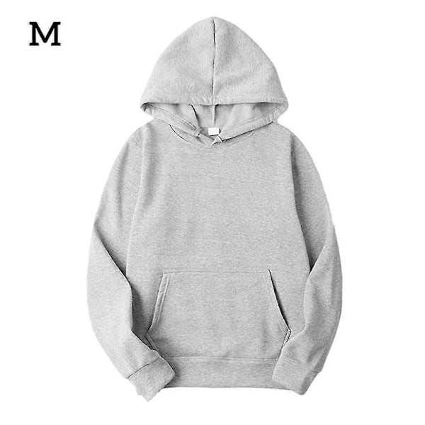 Unisex Bomuldstrøje med Snørehætte - Perfekt Light Grey M