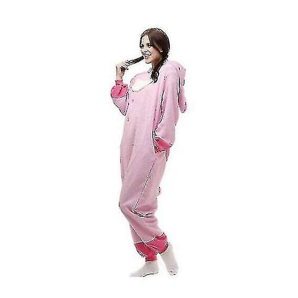 Regenboghorn Monster Stitch Kläder Pyjamas Jumpsuit Sovkläder Djur Huvtröja - Perfekt Pink S