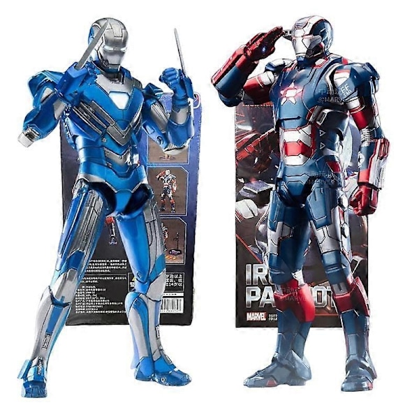 ZD toys Iron Man Action Figur Iron Patriot MK1-7 MK17 MK33 MK85 MK30 War Machine Legends Avengers Tony Stark Samleleke Gave-Perfekt ZD MK85