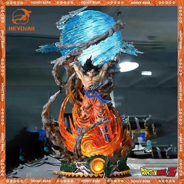 25cm Dragon Ball -hahmot Spirit Bomb Sou Goku Animehahmot Super Saiya Toimintahahmo Malli PVC Patsas Nukkekokoelma Lelut Lahja-Perfet 20cm buu with light no box