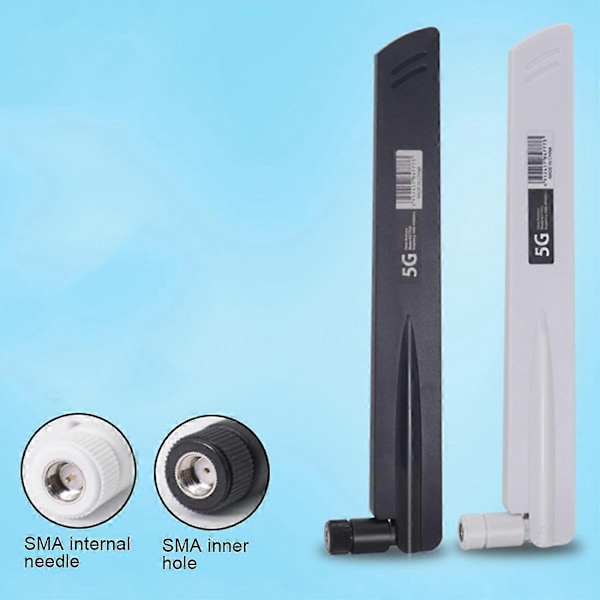 2 stk. 3G 4G 5G Antenne 600-6000MHz 18DBi Gain SMA Hann Kompatibel med Trådløst Nettverkskort Wifi Ruter High Si-Perfet