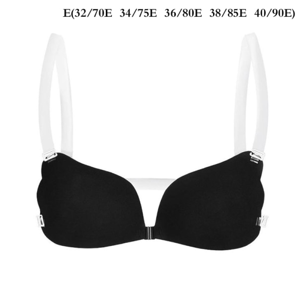 1 stk Usynlig BH Push Up Silikone BH med Transparent - Perfet Black E