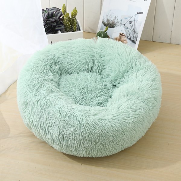 rund plysch husdjursbo - Perfet Fruit green Outer diameter 90cm