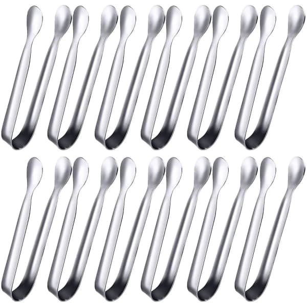 12-pak mini slikclips, isclips, små bordtænger i rustfrit stål
