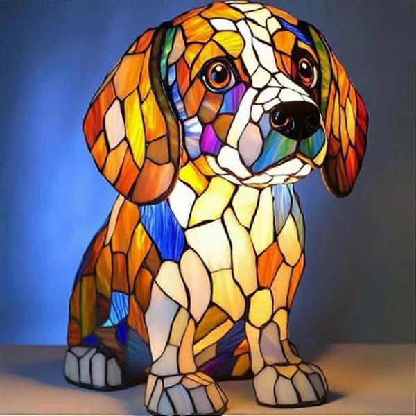 Hundeserie Kunst Nattlys - Perfekt G