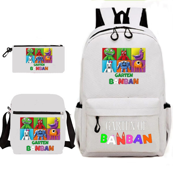 Garten by Banban studentryggsekk Off white picture 2 tredelt sett