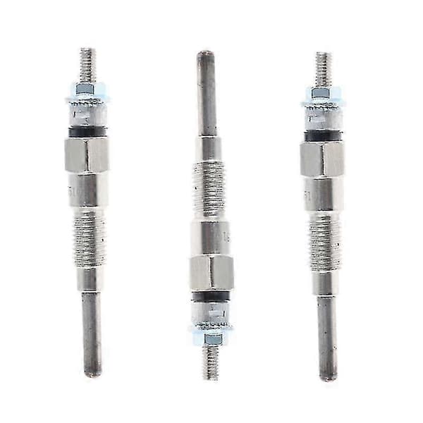 3 STK Motorvarmer Gløderør 8 mm Kompatibel med Traktor B21 B1700D B1700E Delnummer 16851-65512 16851-65510-Perfet
