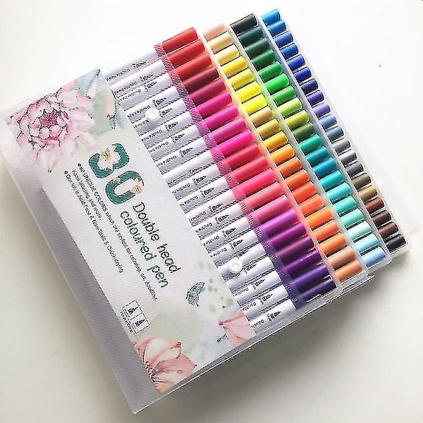 Akrylpennor, 48 färger permanent vattentät penna för stenmålning, DIY-album, akrylpennor. Slumpmässiga färger - Perfekt