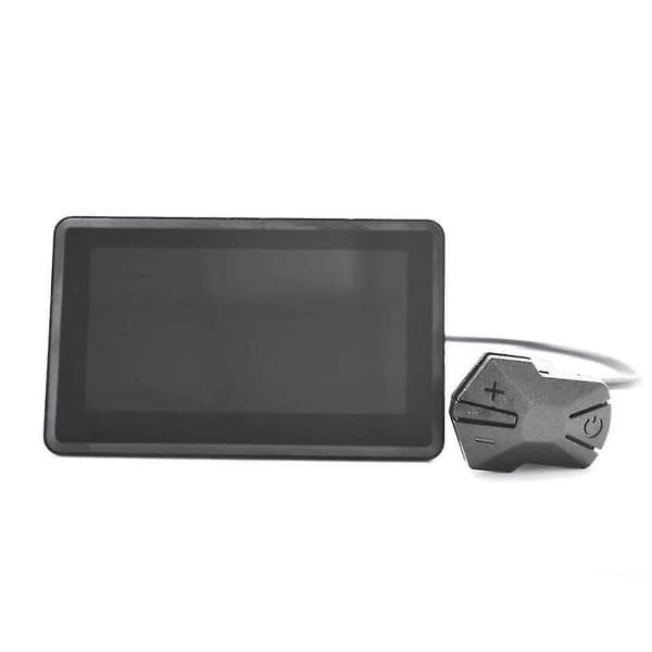 H6c Elektrisk Cykel LCD-Display Mätare 24v-60v E Scooter LCD-Panel Färgskärm med USB Uart för Elec-Perfet