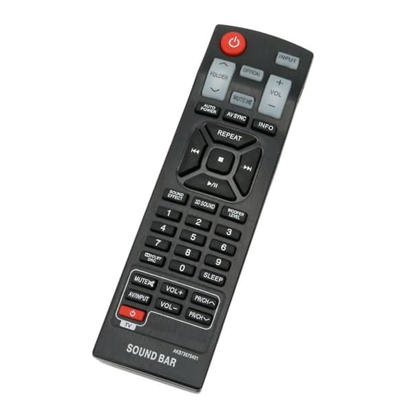 Fjernkontroll (svart) for LG AKB73575421 lydplanke