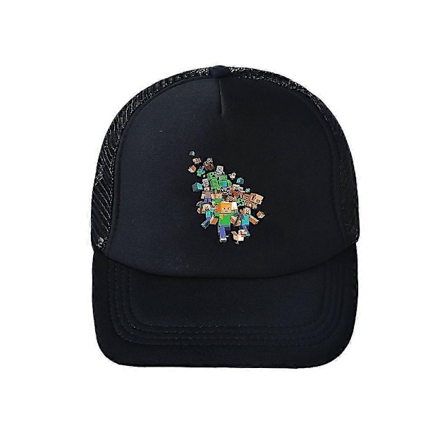 Minecraft Sommar Snapback Keps Barn Pojkar Flickor Utomhus Andningsbar Sport Solhatt-Perfekt C