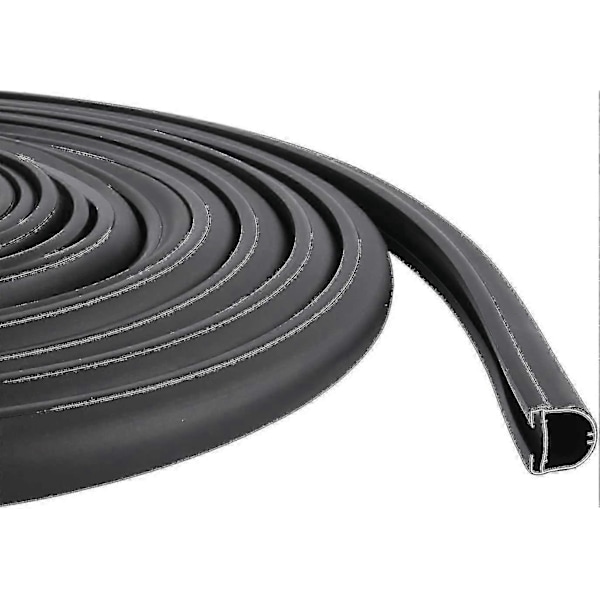 Rv Slide Out D-tetning Svart Gummi Værlist Eksteriør List 1' X 15/16' X 35' Erstatning Kompatibel med Rv Campingvogn Tilhenger Slideout-Perfet