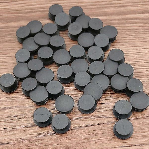 100 stk. DIY Plastikknapper Sorte Ornamenter Kompatible med Sko Croc Spænder Ki-Perfet B