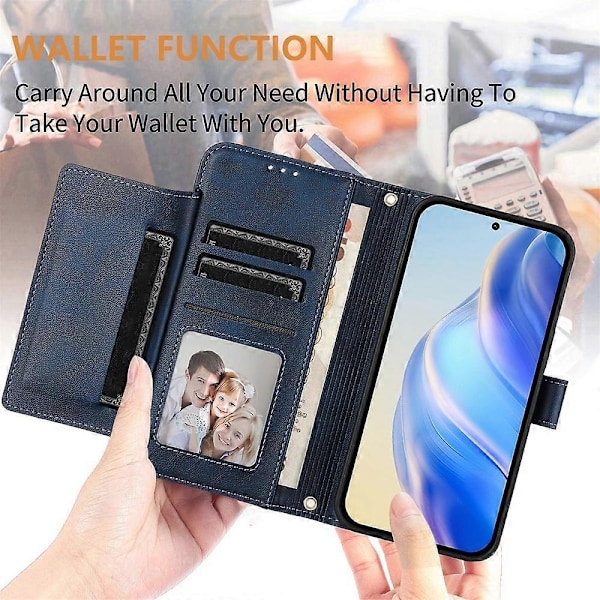 PU-pungcover kompatibelt med Infinix Smart 6 / Smart 6 Plus - Perfet Blue