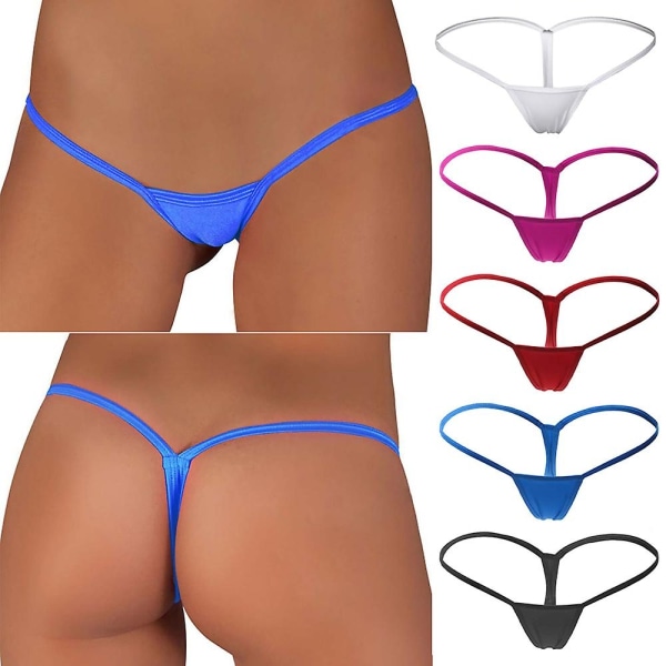 Sexy mini-thongs for kvinner Mikro G-strenger Undertøy Truser - Perfet Blue XL