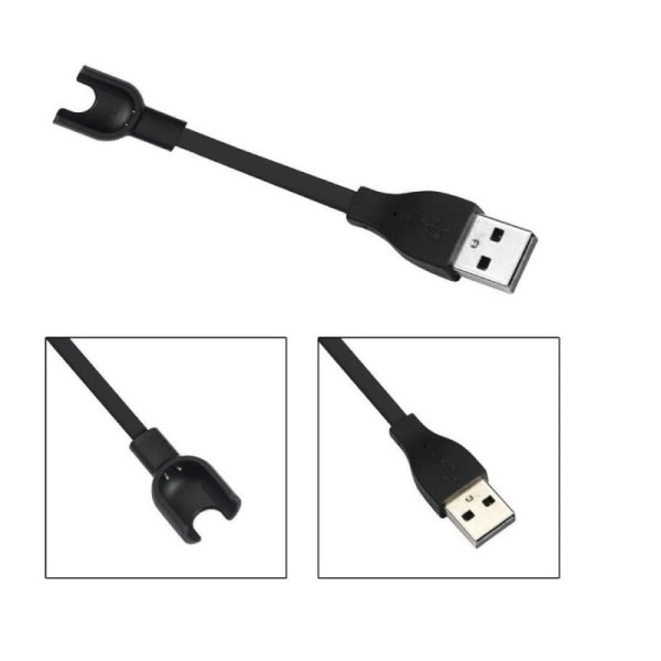 USB laddningskabel för Xiaomi Mi Band 2 Black