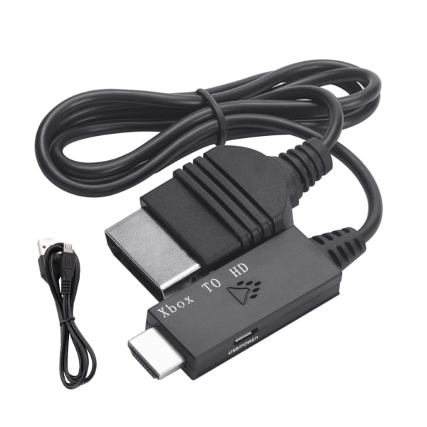 for XBOX til HDMI-kompatibel konverterkabel 1080i 720p 480p Original AV-kabeladapter for alle klassiske konsollmodeller - Perfet