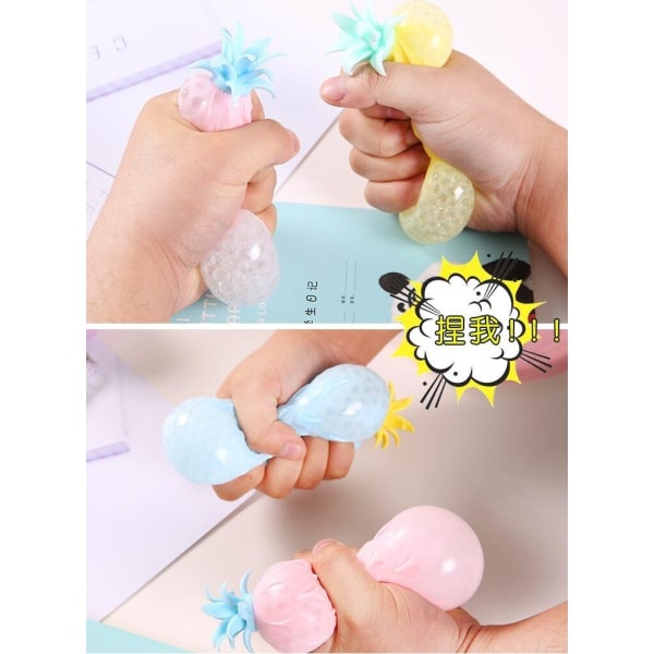 Squishy Pineapple - Squeeze Toy Stressboll - 1 st - Perfet