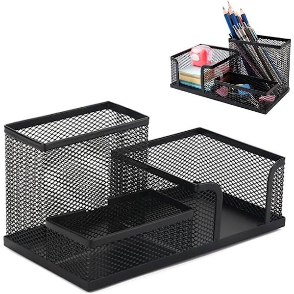 Mesh , jossa kynäpidike, kynäteline, kirjoituspöytä