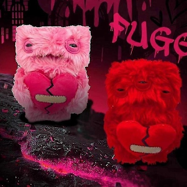 23CM Fuggler Bedårande tandmonster Kärleksmonster Serie Unik tand Rolig Plyschleksak-Perfekt A2